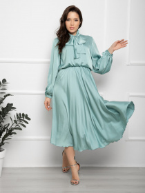 Платья ISSA Plus модель 12380_turquoise Фото