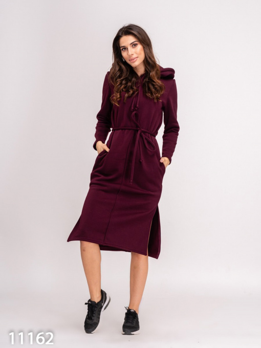 Платья ISSA Plus модель 11162_burgundy Фото