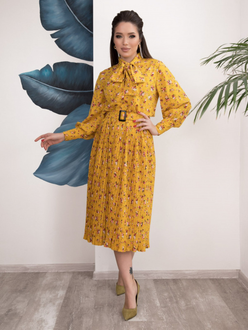 Сукні ISSA Plus модель 12514_mustard Фото