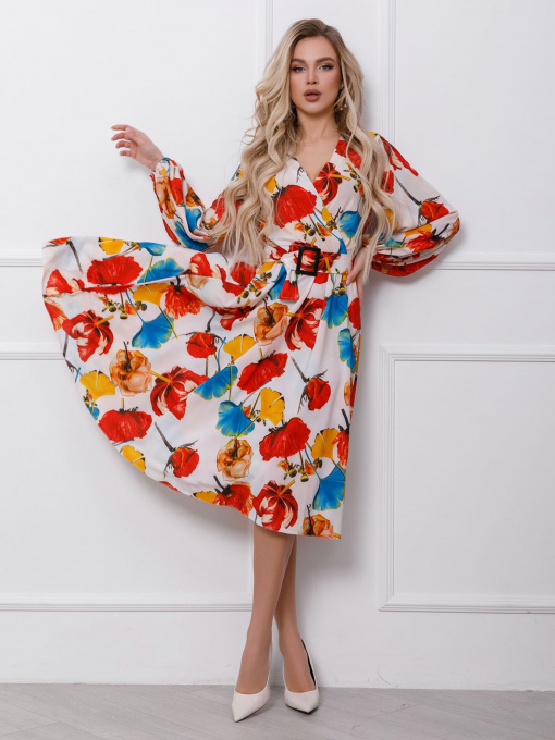Сукні ISSA Plus модель 12416_multicolor Фото