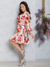 Платья ISSA Plus модель 12589_multicolor Фото