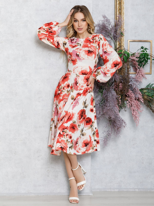Сукні ISSA Plus модель 12564_multicolor Фото