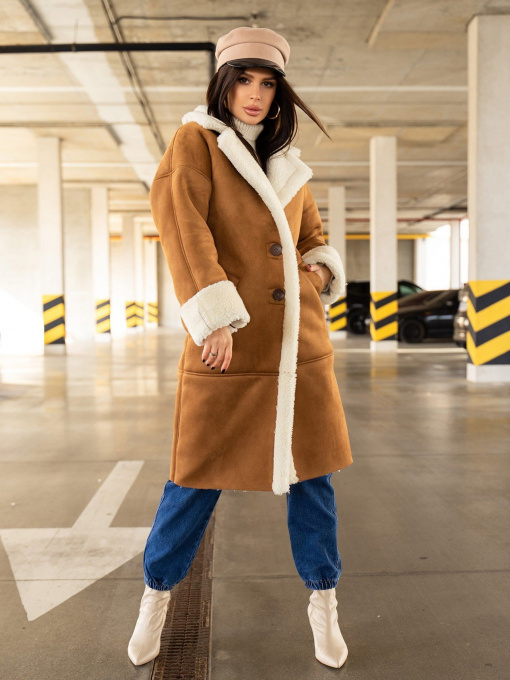 Куртки та дублянки ISSA Plus модель 13609_brown Фото