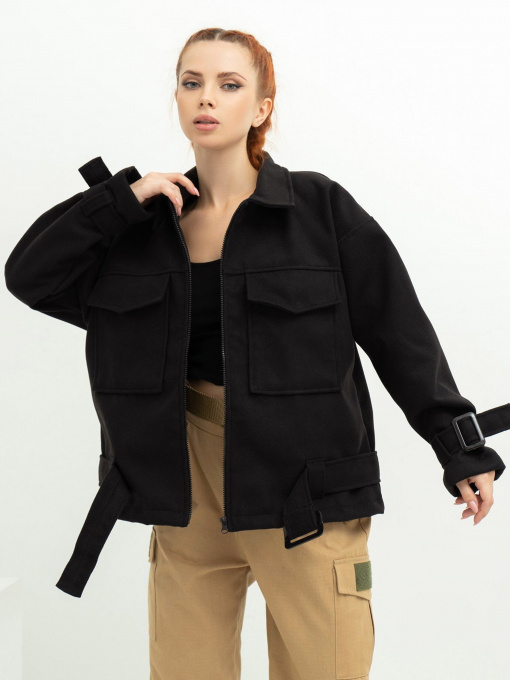 Куртки та дублянки ISSA Plus модель 13617_black Фото