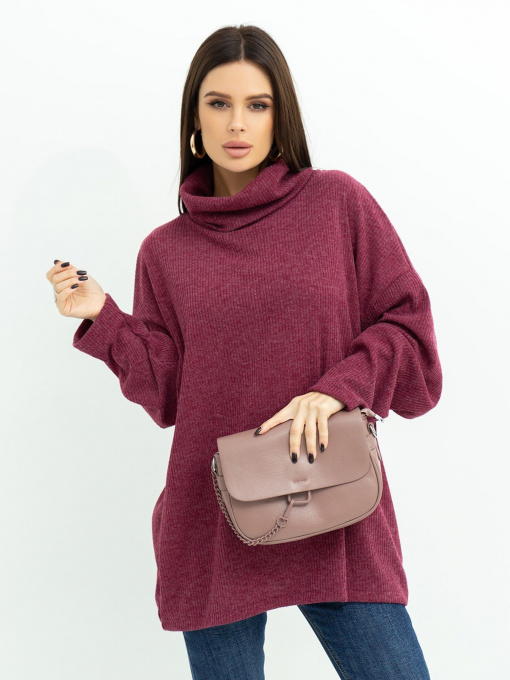 Свитры и кардиганы ISSA Plus модель 13621_burgundy Фото