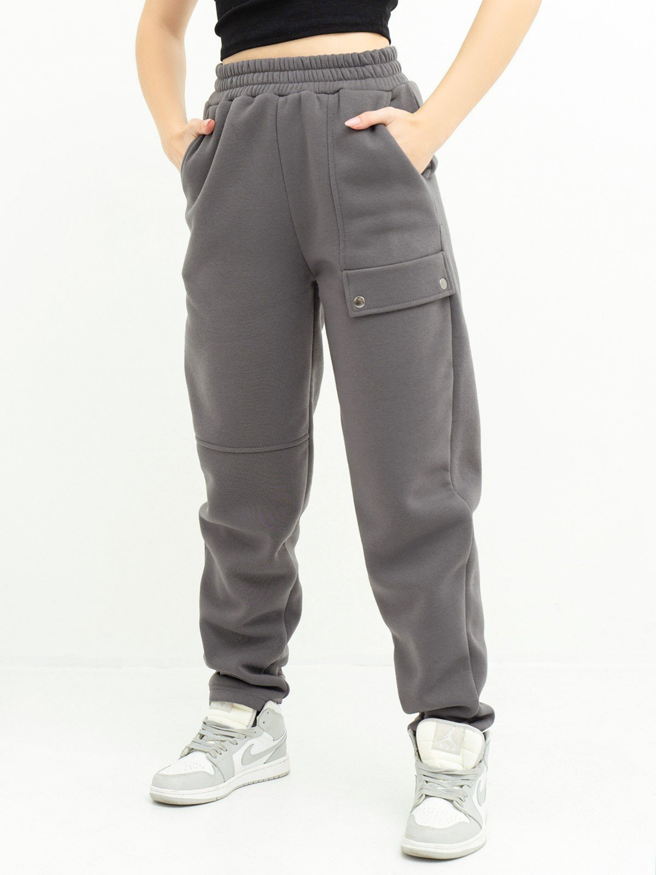 Штани ISSA Plus модель 13633_grey Фото