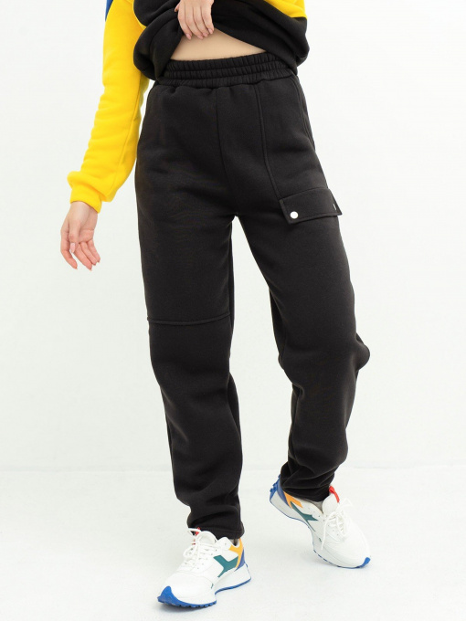 Штани ISSA Plus модель 13633_black Фото