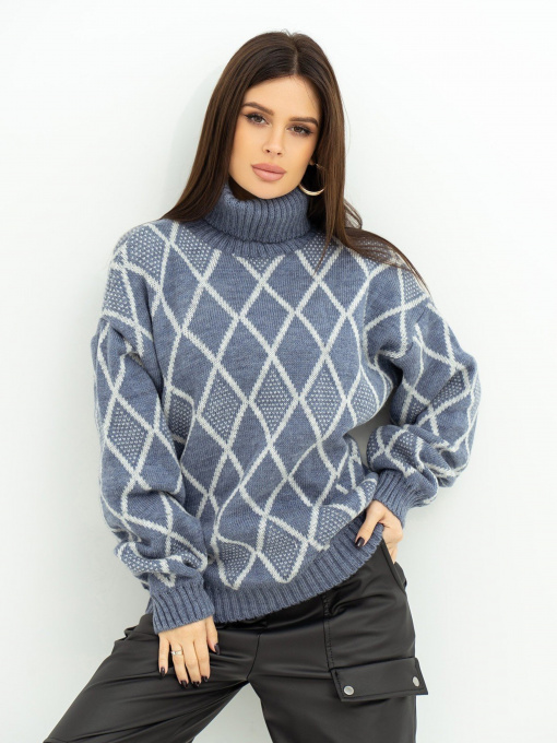 Свитры и кардиганы ISSA Plus модель WN20-365_blue Фото