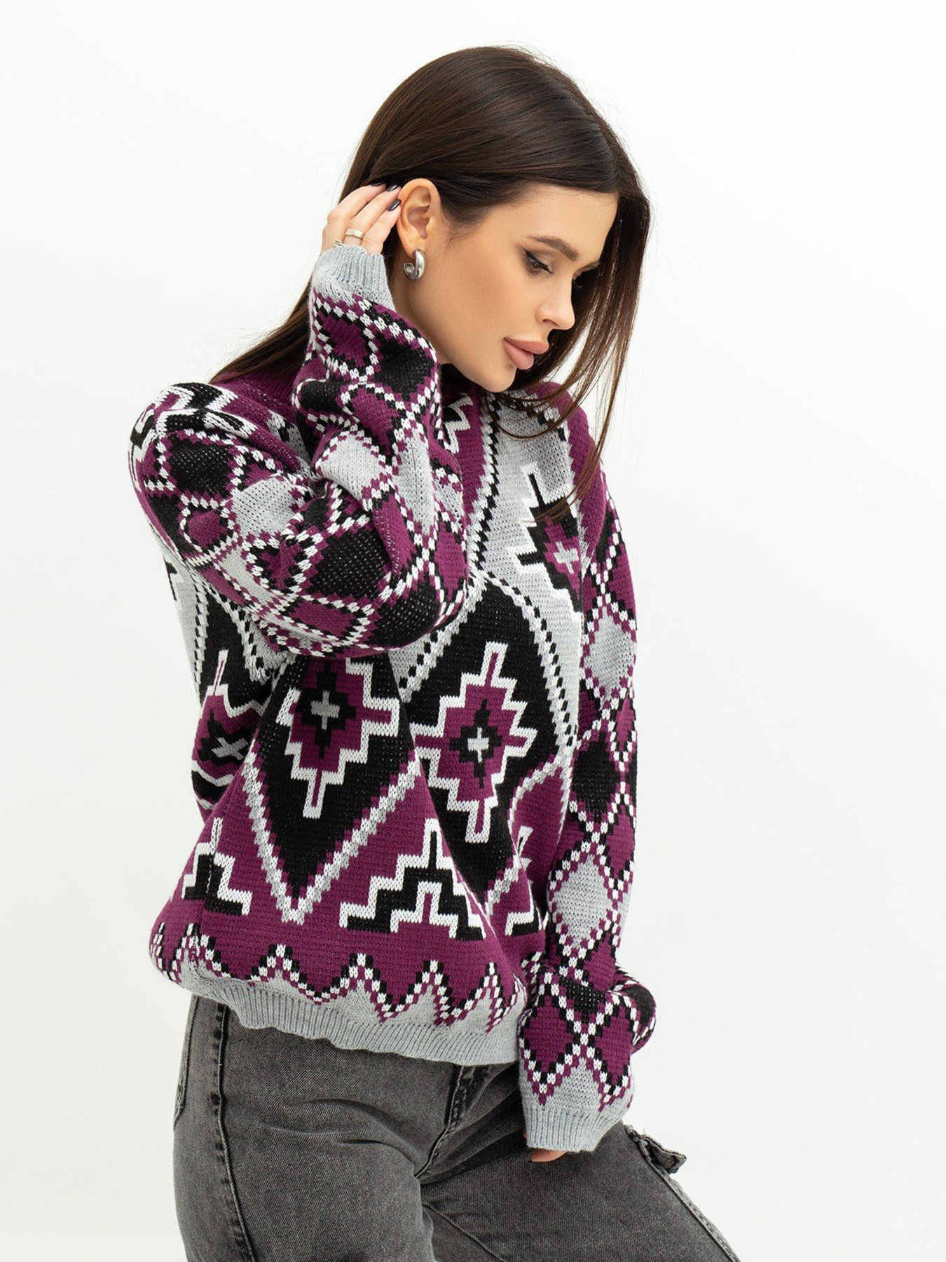 Светри та кардигани ISSA Plus модель WN20-367_purple Фото