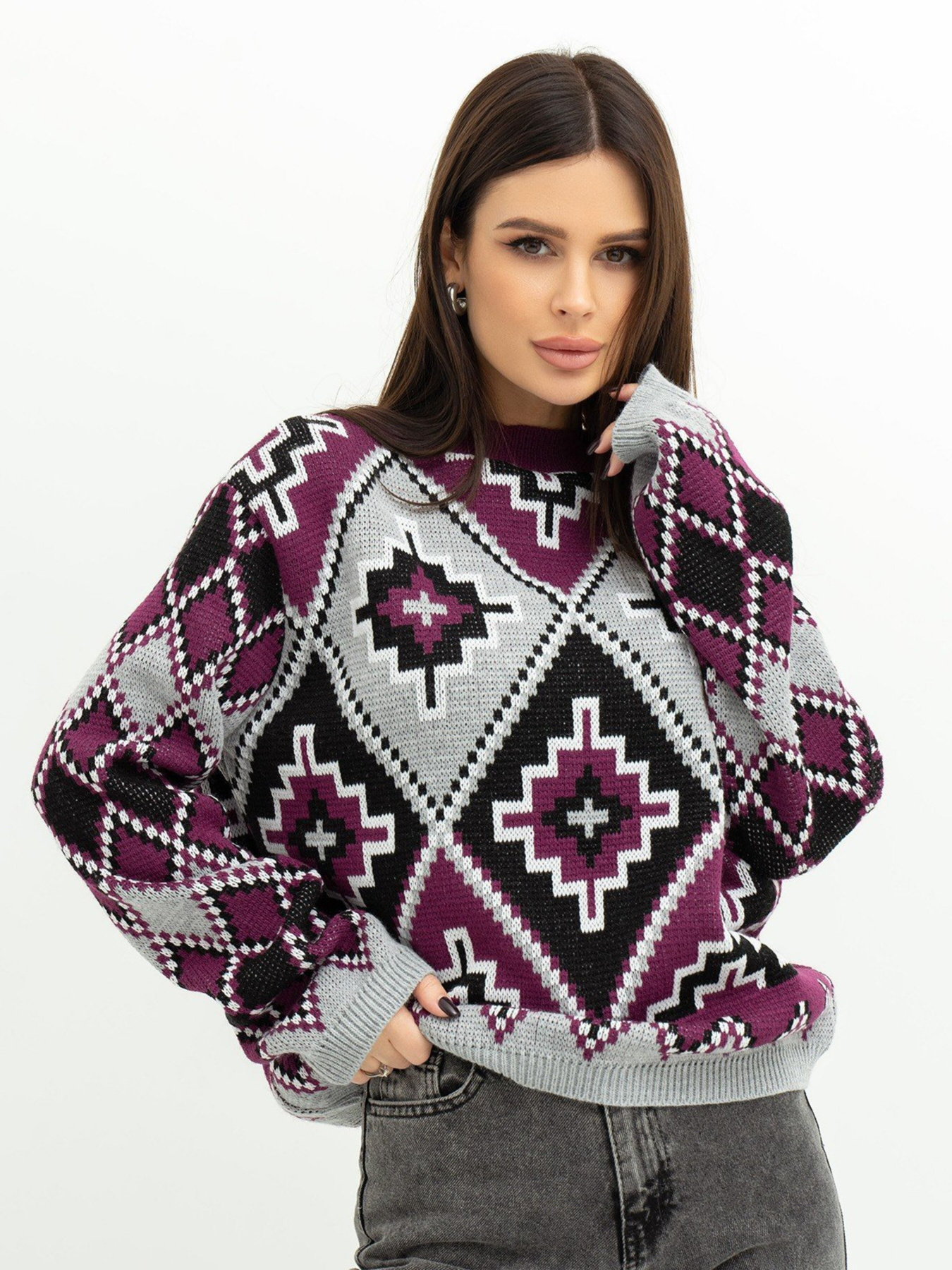 Светри та кардигани ISSA Plus модель WN20-367_purple Фото