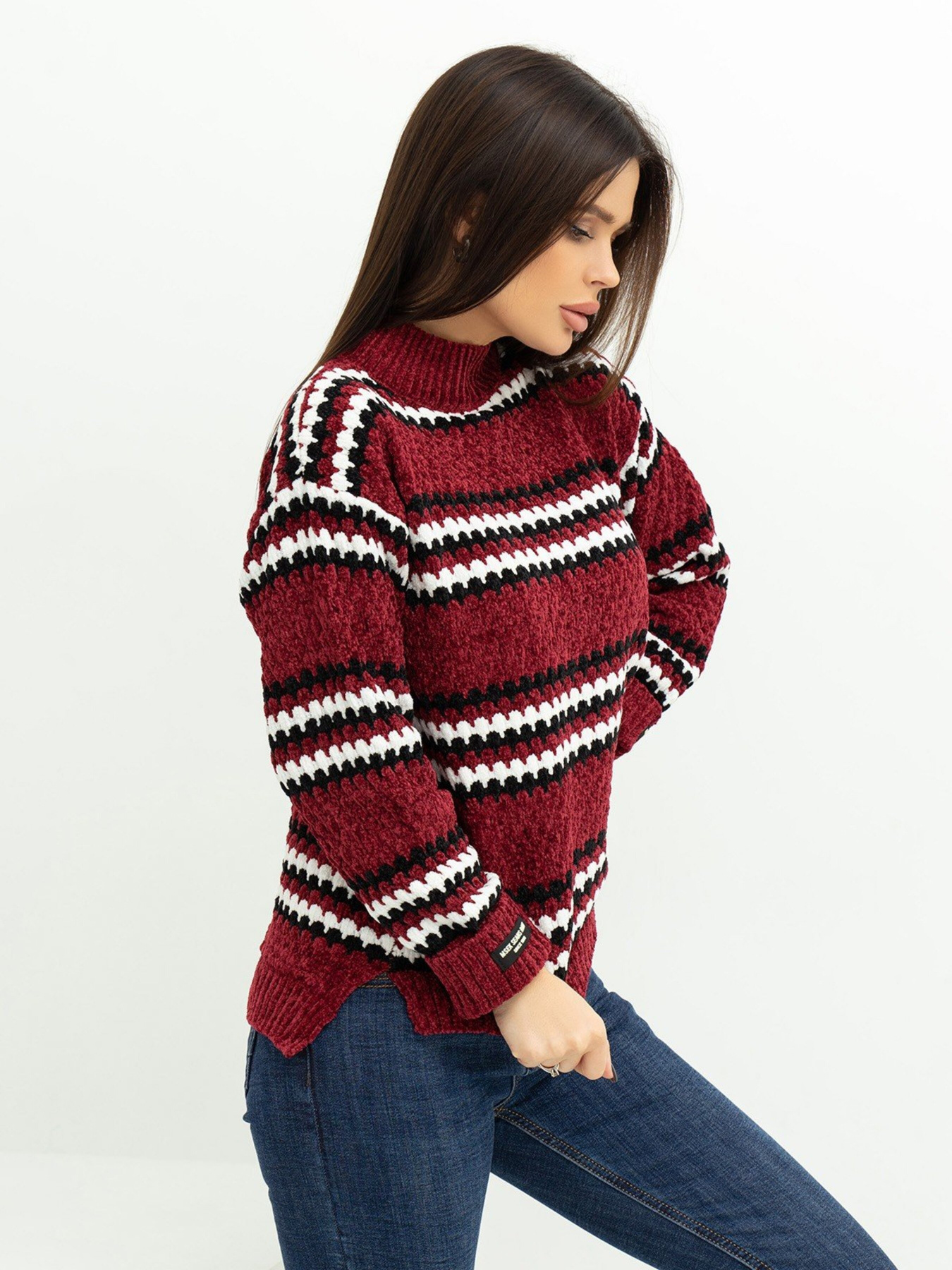 Светри та кардигани ISSA Plus модель WN20-368_burgundy Фото