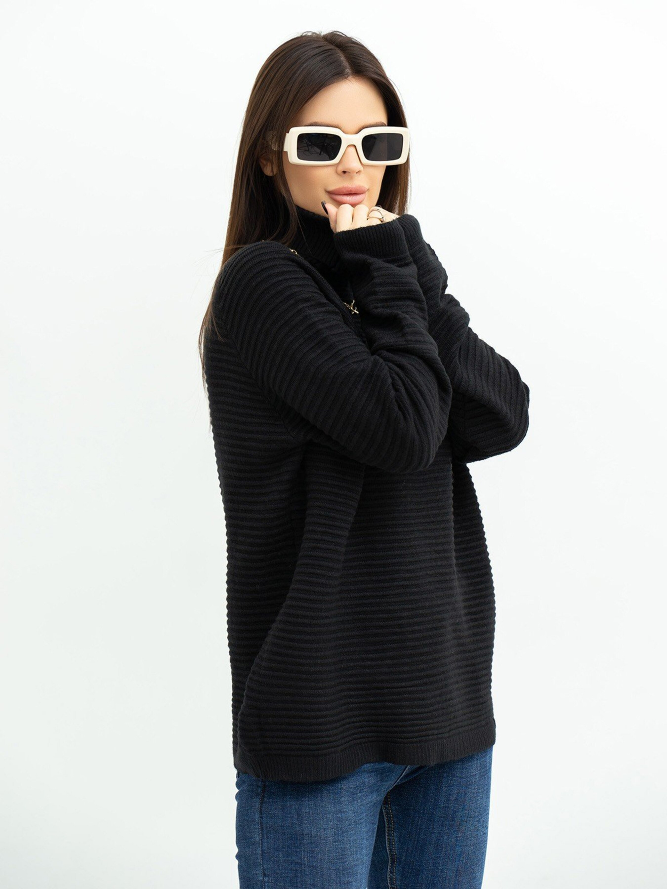 Светри та кардигани ISSA Plus модель WN20-369_black Фото