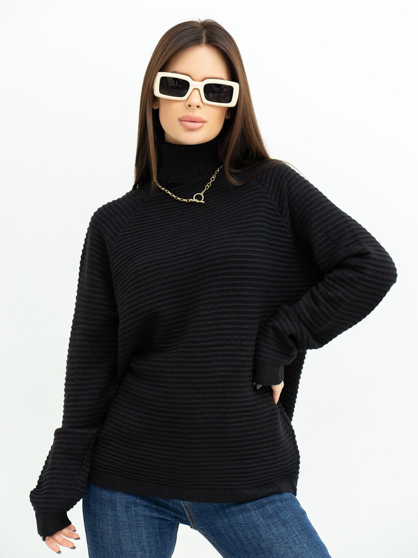 Светри та кардигани ISSA Plus модель WN20-369_black Фото