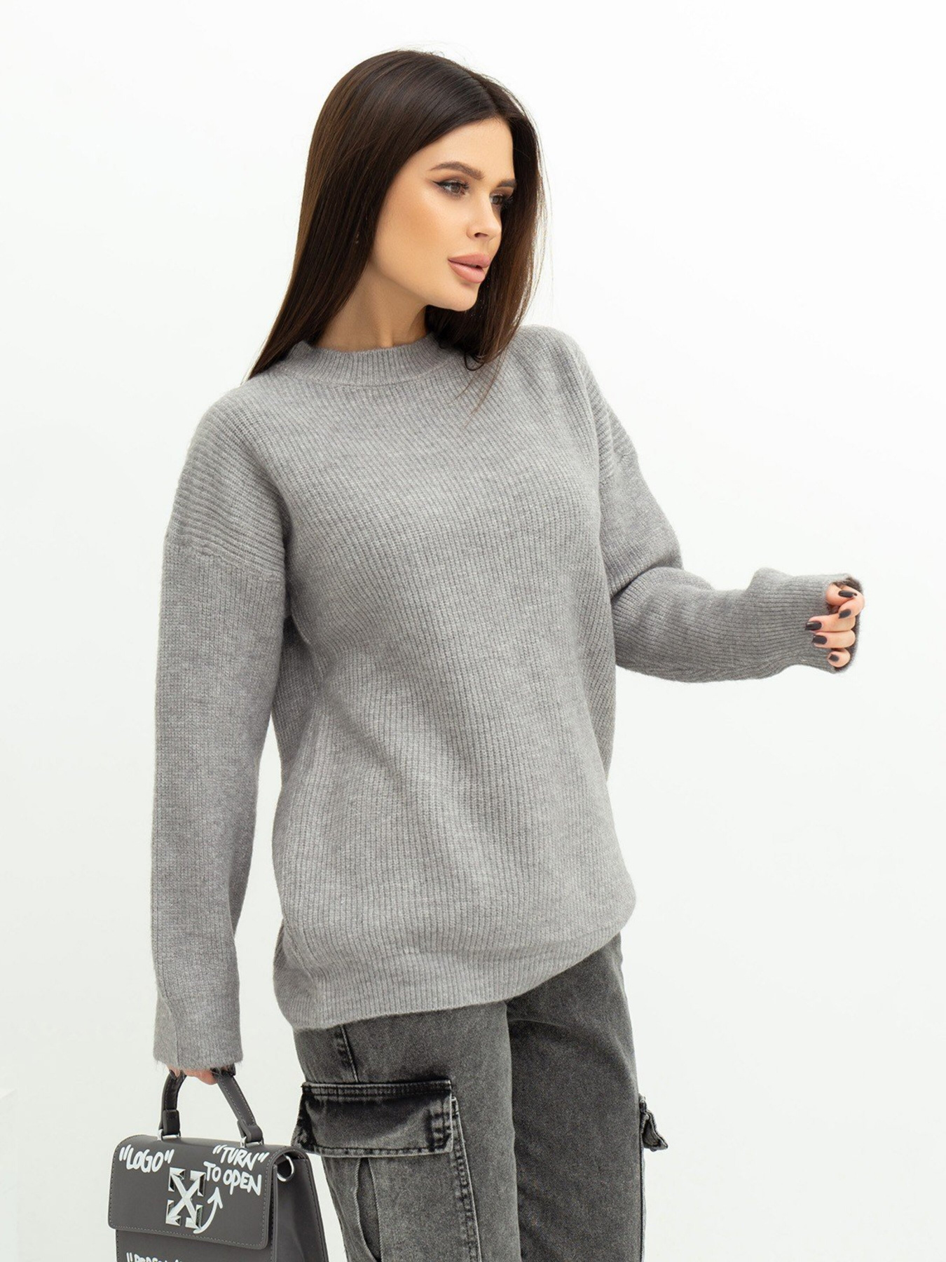 Светри та кардигани ISSA Plus модель WN20-370_grey Фото