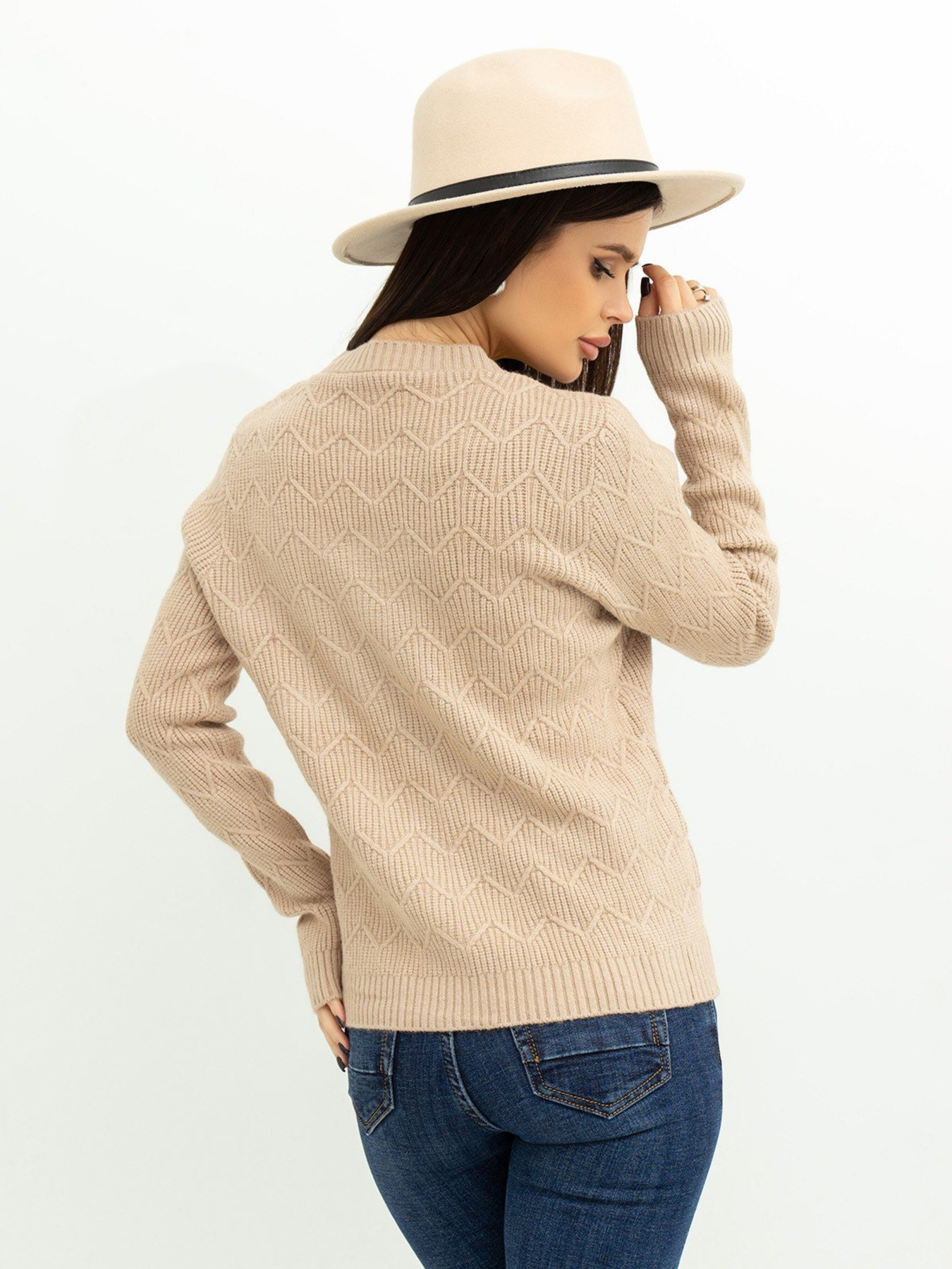 Свитры и кардиганы ISSA Plus модель WN20-371_beige Фото