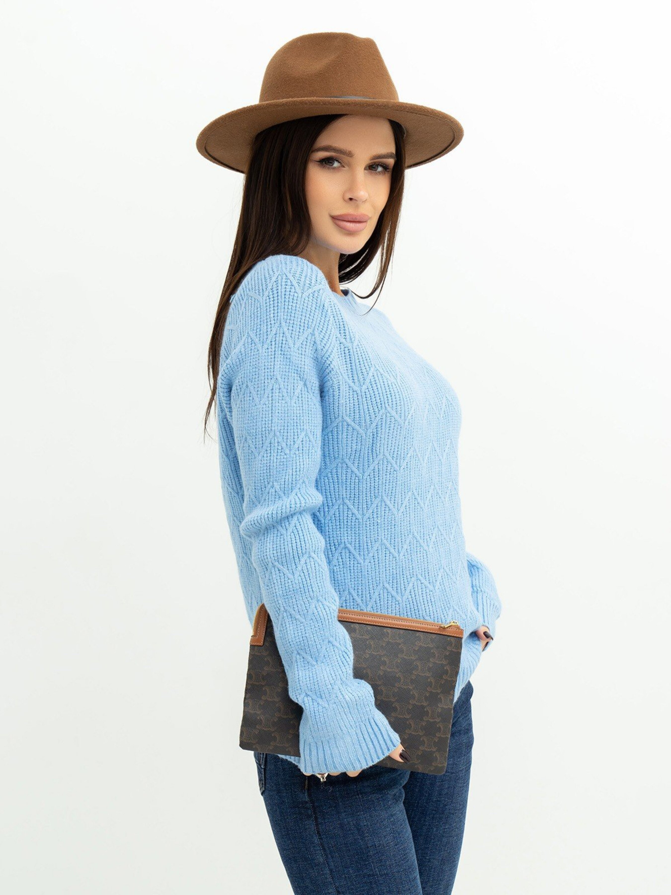 Светри та кардигани ISSA Plus модель WN20-371_blue Фото