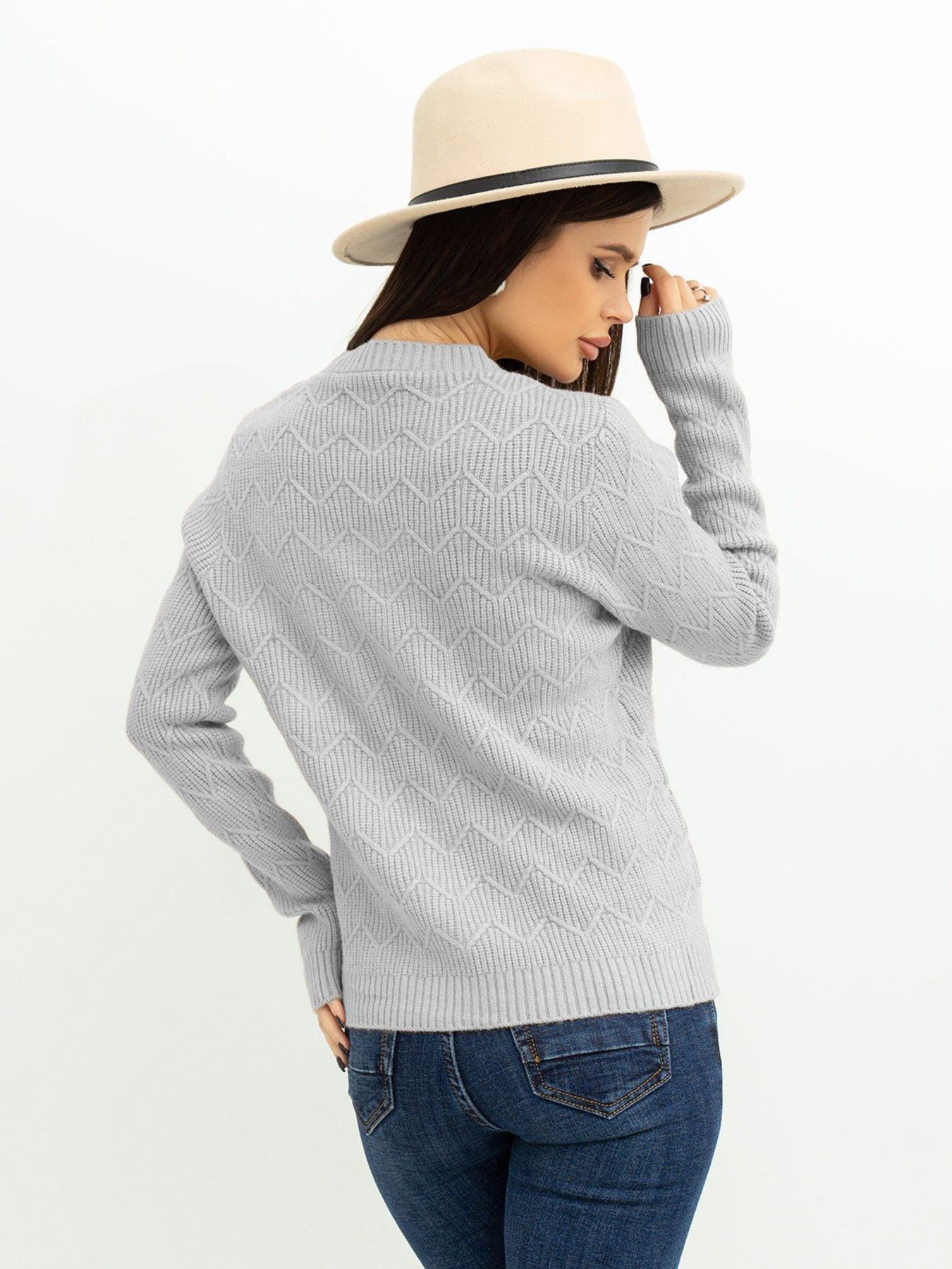 Свитры и кардиганы ISSA Plus модель WN20-371_grey Фото