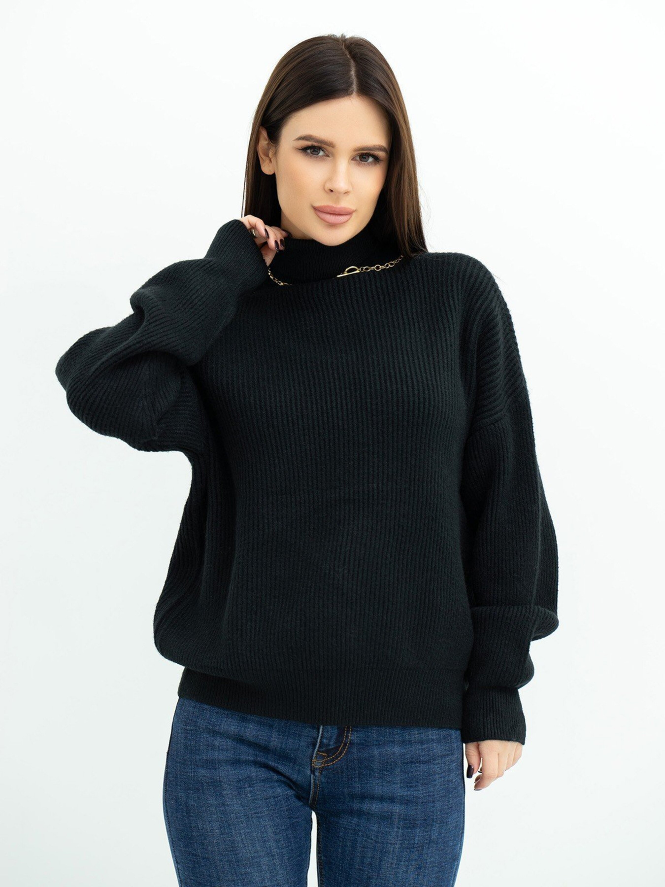 Свитры и кардиганы ISSA Plus модель WN20-375_black Фото