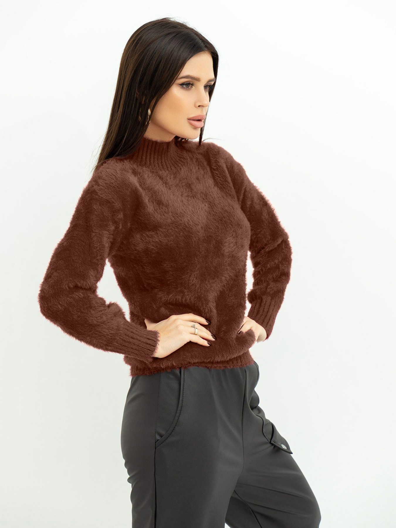 Светри та кардигани ISSA Plus модель WN20-376_brown Фото