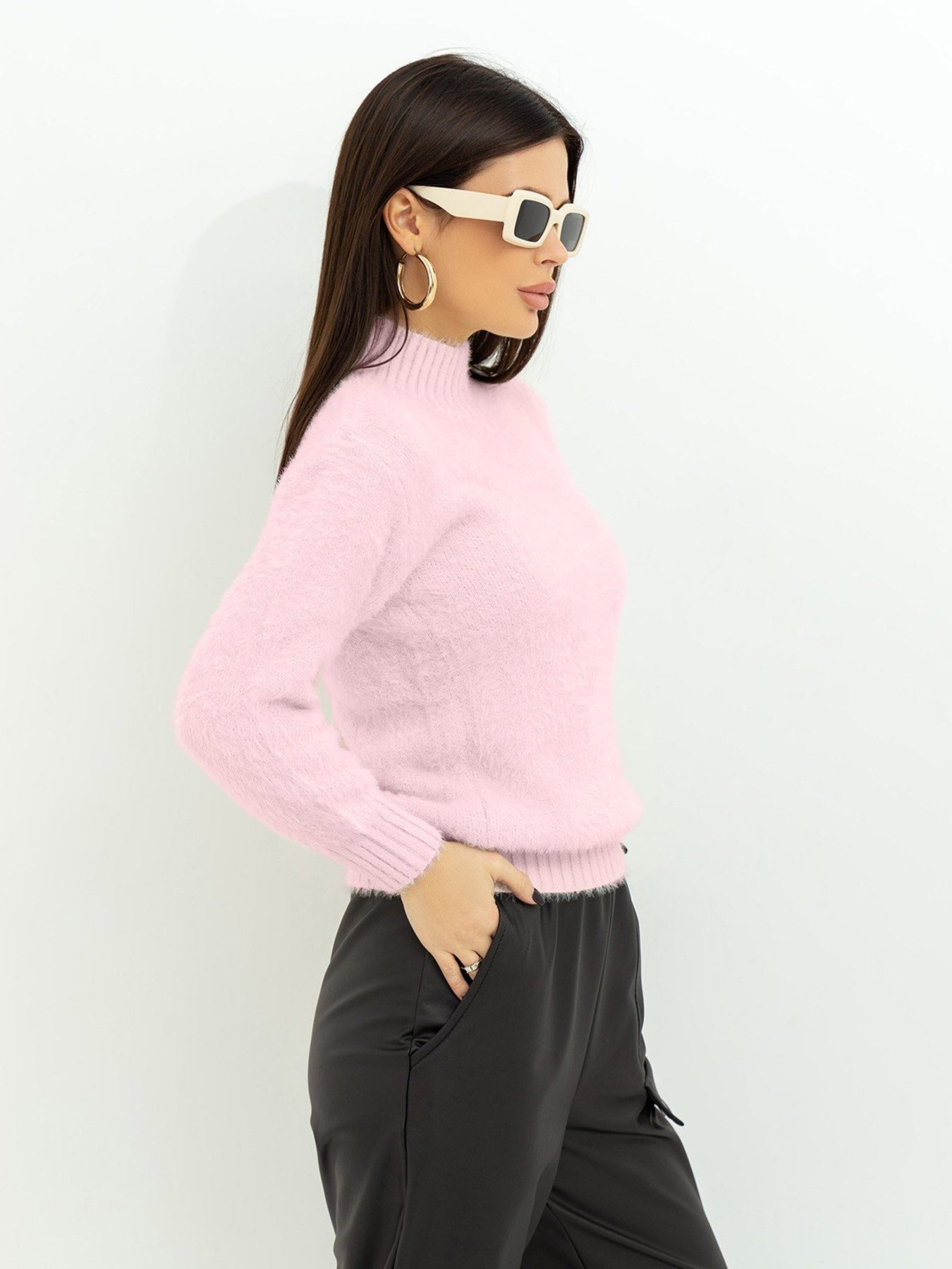 Светри та кардигани ISSA Plus модель WN20-376_lightlilac Фото