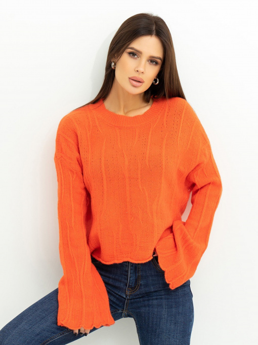 Свитры и кардиганы ISSA Plus модель WN20-381_orange Фото