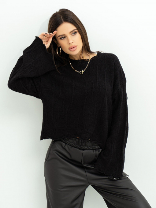 Светри та кардигани ISSA Plus модель WN20-381_black Фото