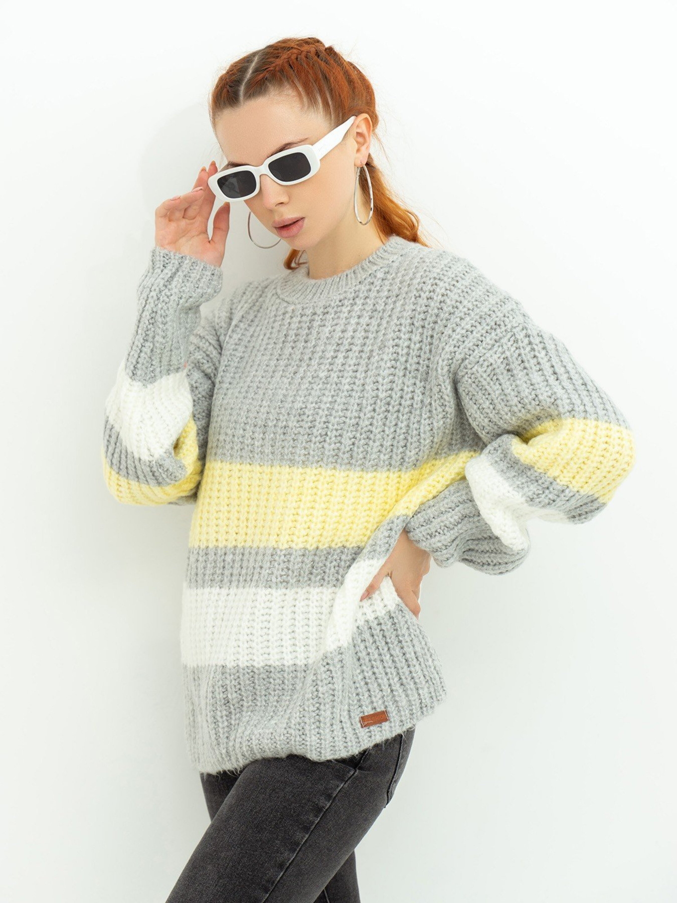 Светри та кардигани ISSA Plus модель WN20-383_grey Фото