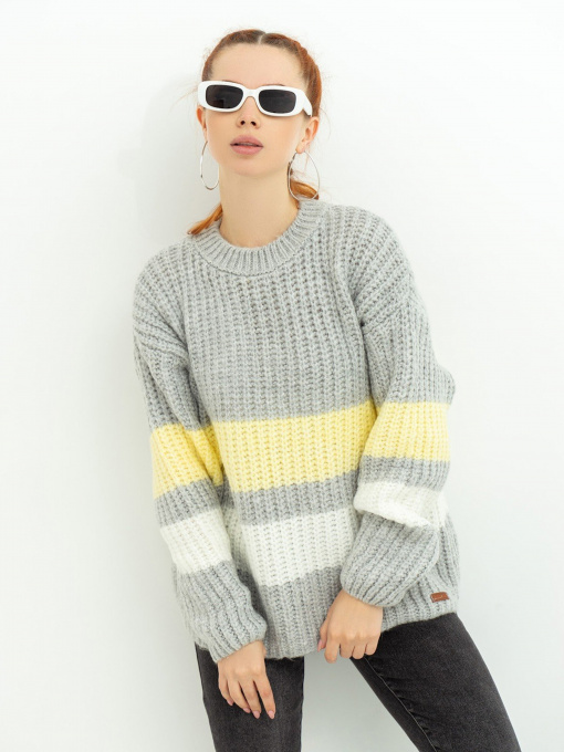Свитры и кардиганы ISSA Plus модель WN20-383_grey Фото