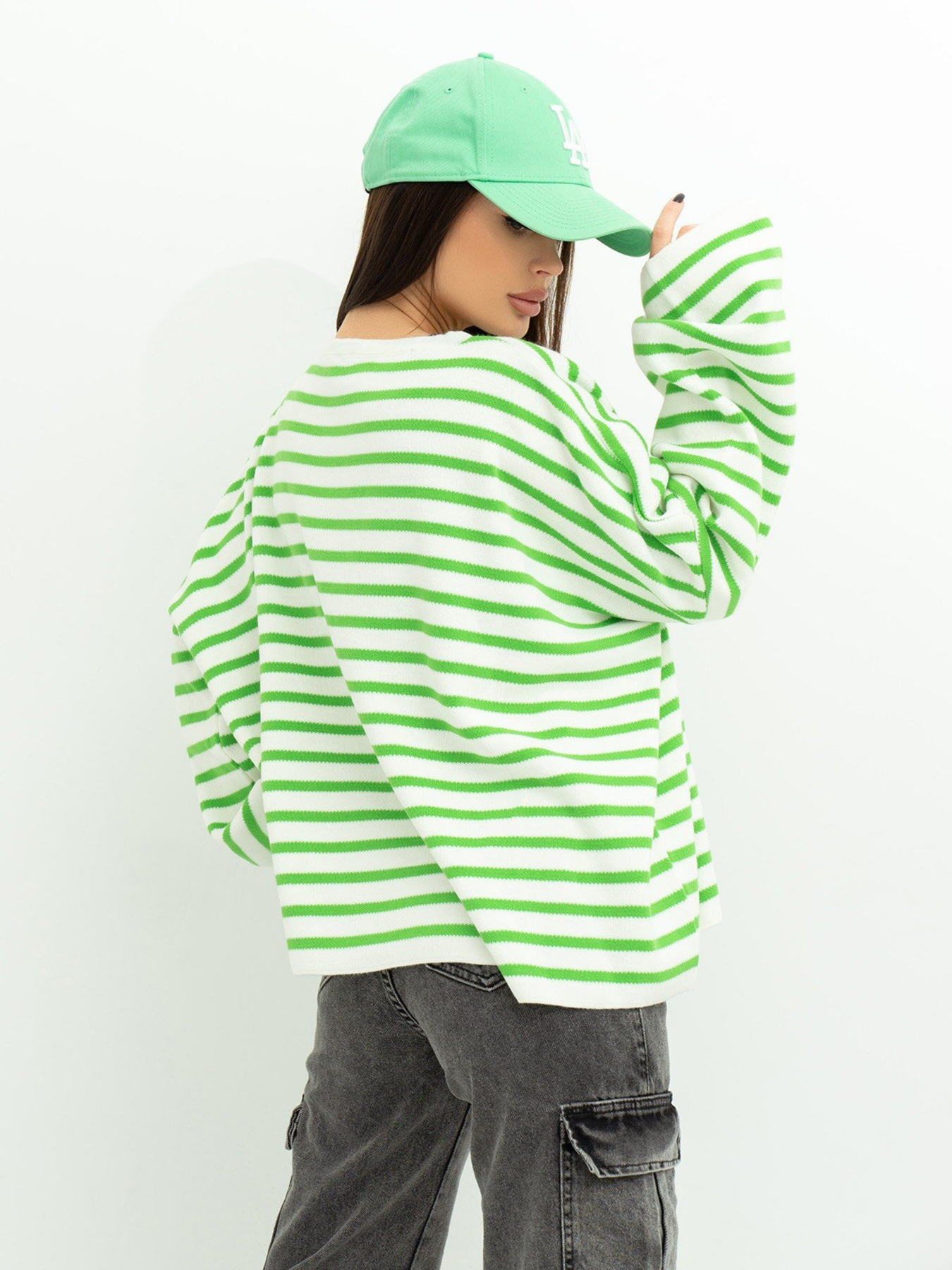 Свитры и кардиганы ISSA Plus модель WN20-385_whitegreen Фото