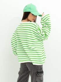 Свитры и кардиганы ISSA Plus модель WN20-385_whitegreen Фото