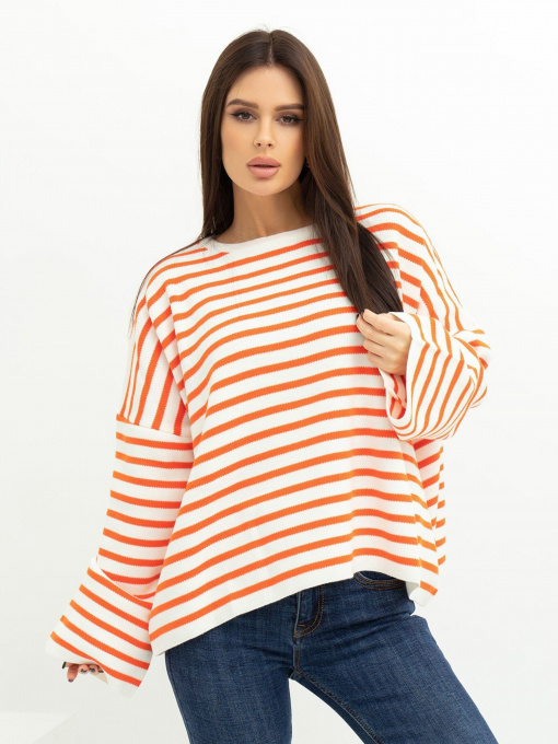 Свитры и кардиганы ISSA Plus модель WN20-385_whiteorange Фото
