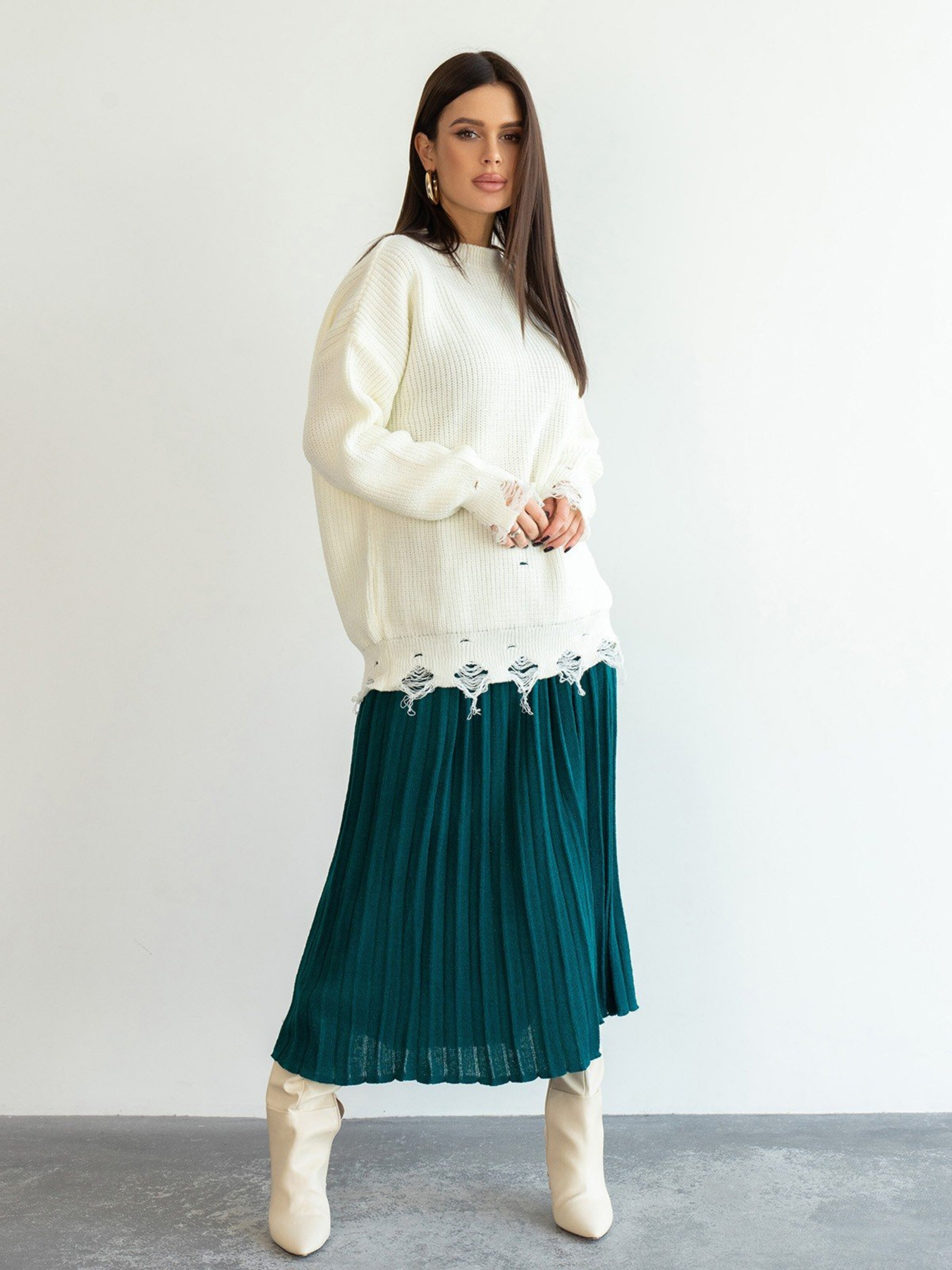 Светри та кардигани ISSA Plus модель WN20-387_white Фото