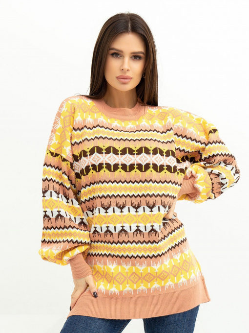 Светри та кардигани ISSA Plus модель WN20-389_brown Фото