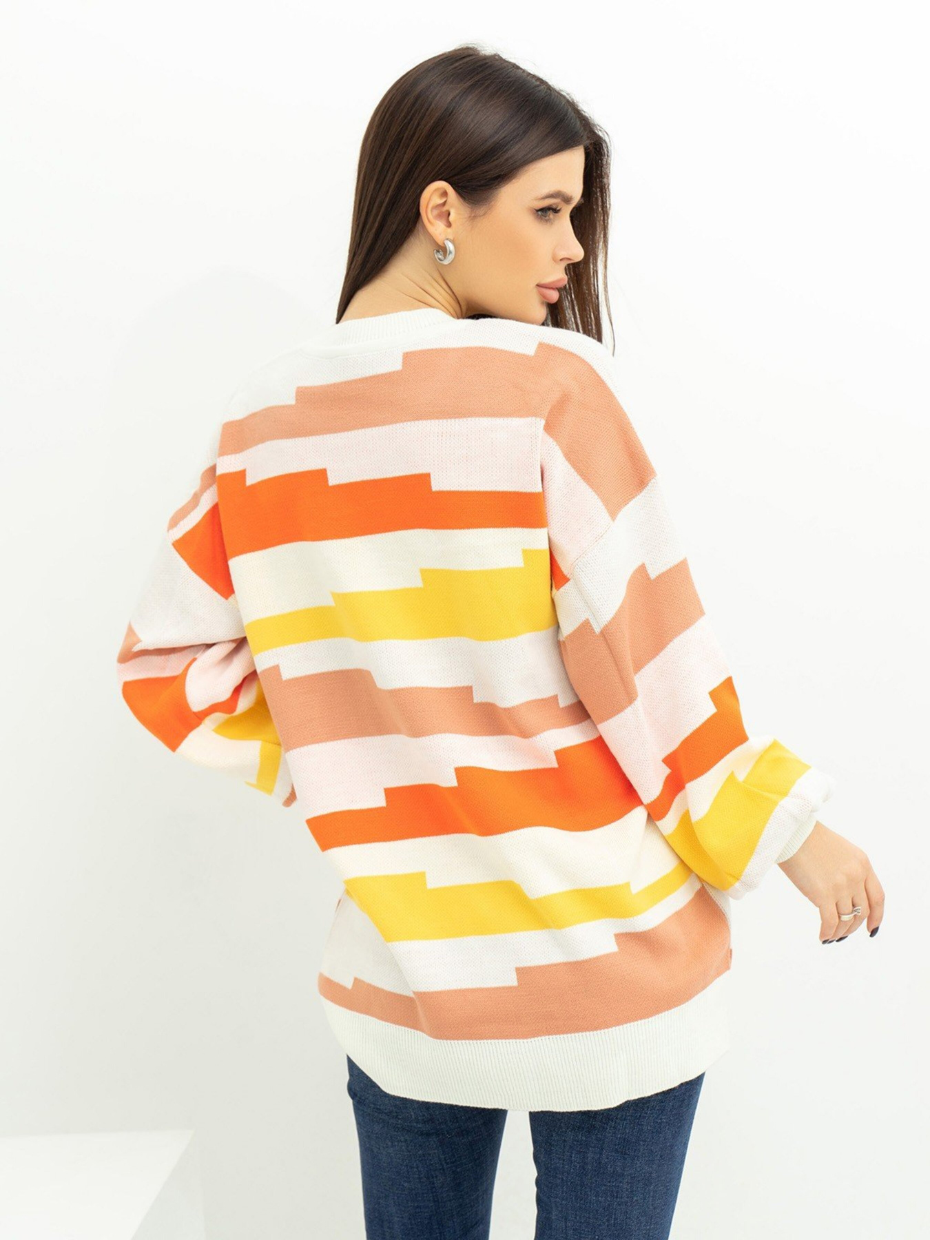 Свитры и кардиганы ISSA Plus модель WN20-390_whiteyellow Фото