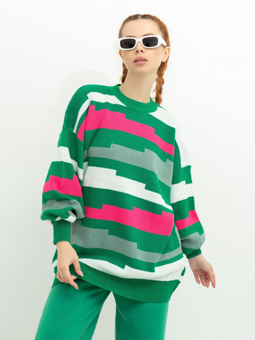 Свитры и кардиганы ISSA Plus модель WN20-390_green Фото