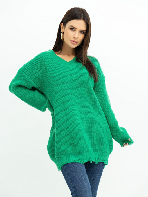 Свитры и кардиганы ISSA Plus модель WN20-393_green Фото