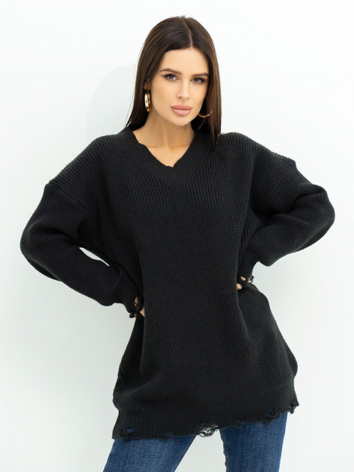 Свитры и кардиганы ISSA Plus модель WN20-393_black Фото