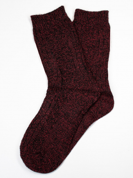 Носки и гольфы ISSA Plus модель NS-177_burgundy Фото