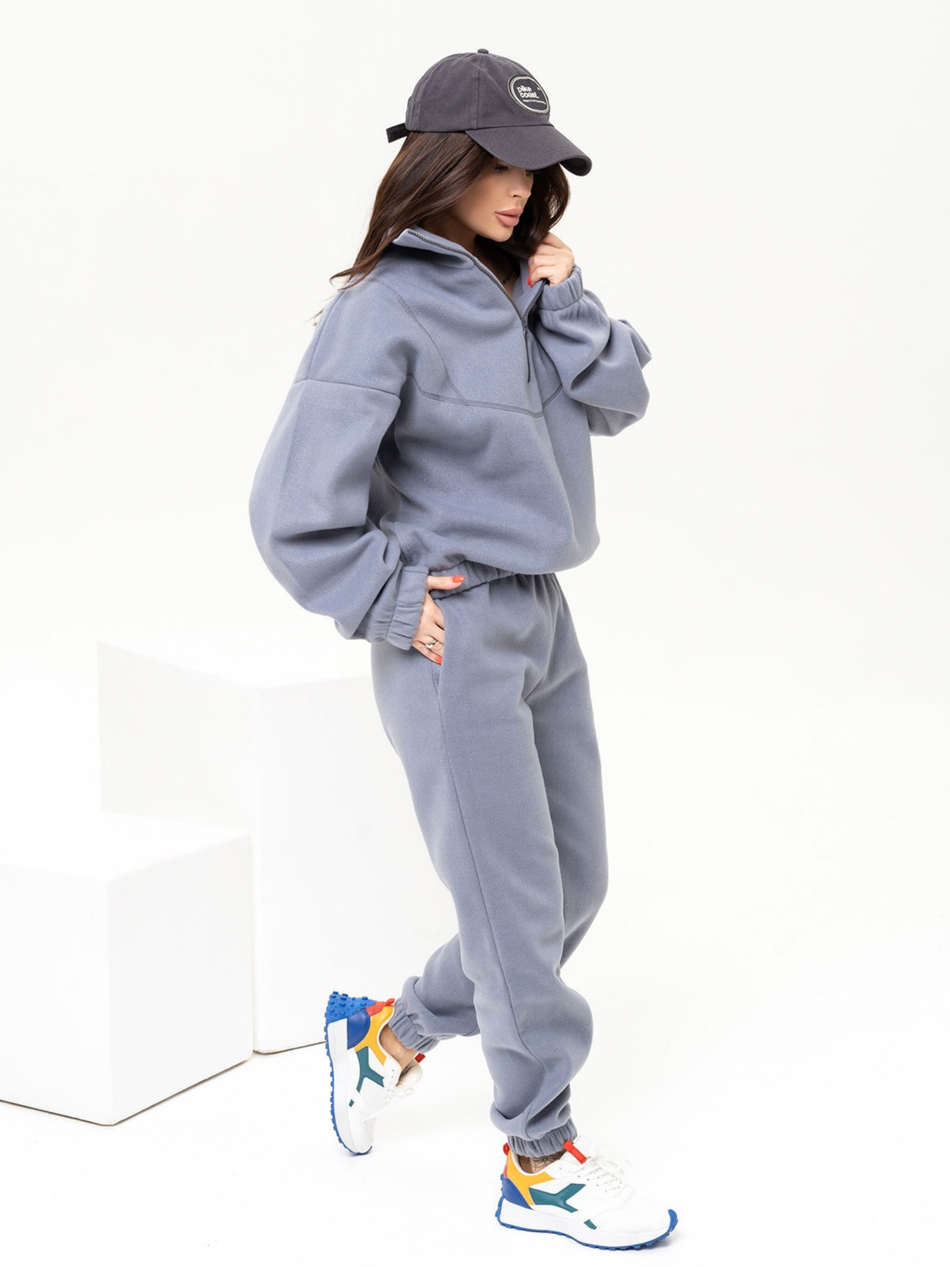 Костюми ISSA Plus модель 13637_grey Фото