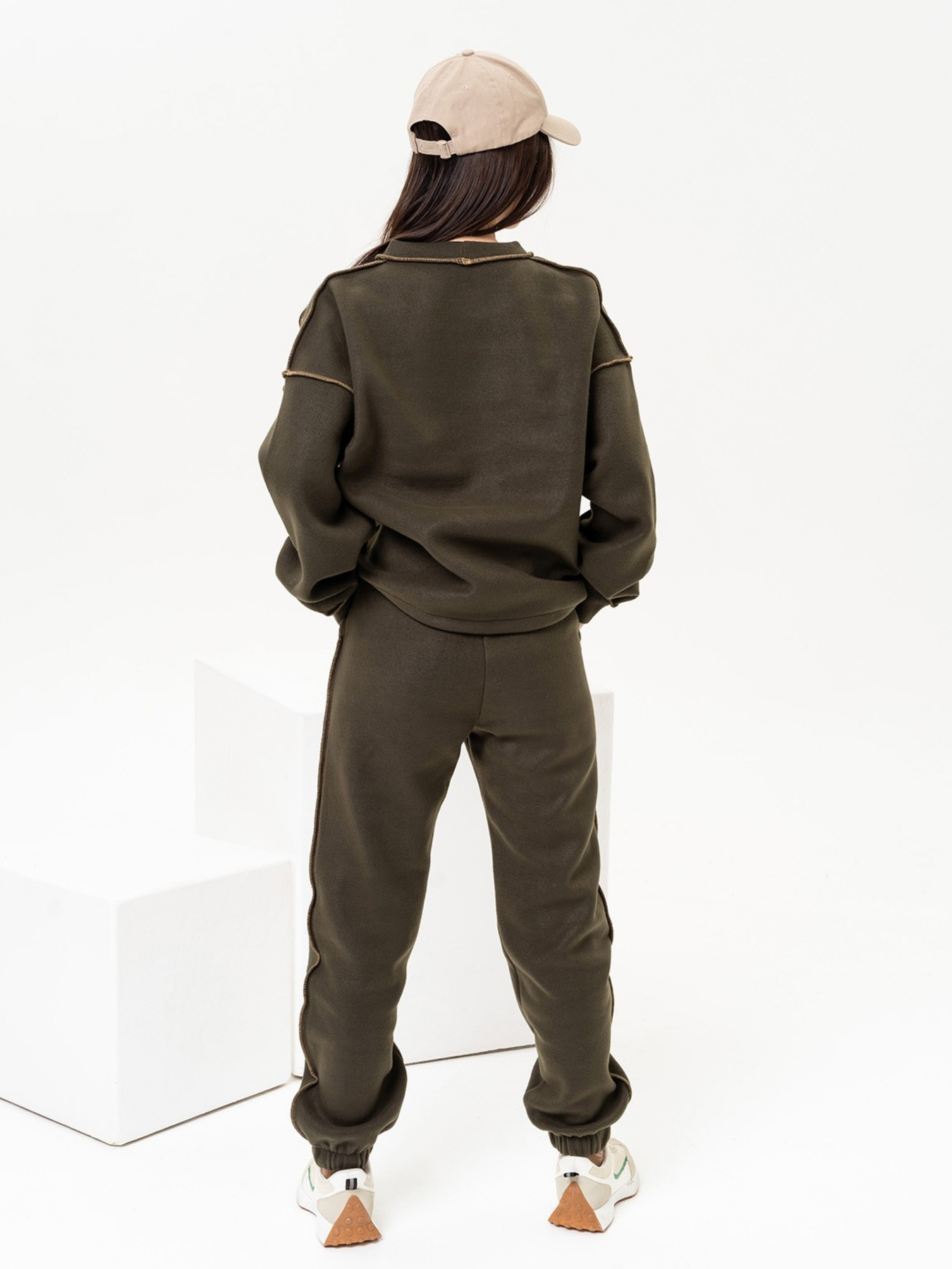 Костюми ISSA Plus модель 13638_khaki Фото