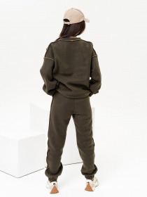 Костюми ISSA Plus модель 13638_khaki Фото