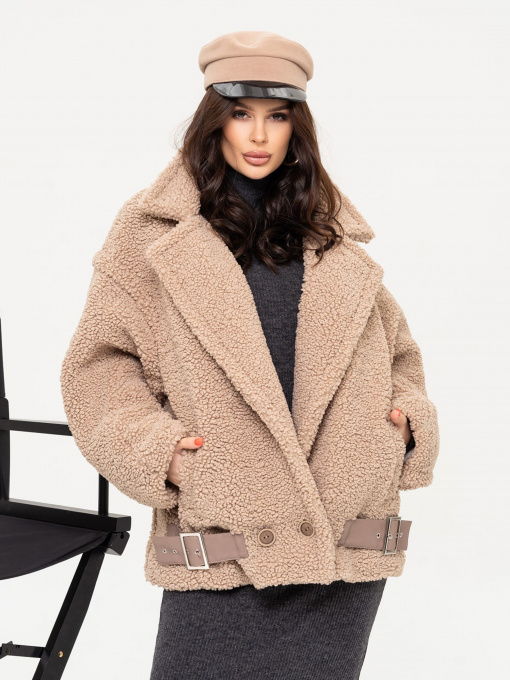 Куртки и дубленки ISSA Plus модель 13655_beige Фото