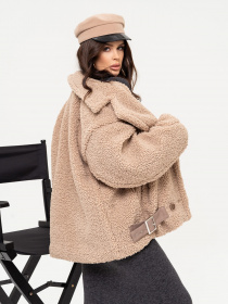 Куртки та дублянки ISSA Plus модель 13655_beige Фото