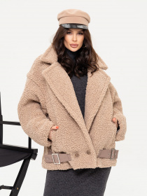 Куртки та дублянки ISSA Plus модель 13655_beige Фото