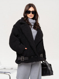 Куртки та дублянки ISSA Plus модель 13655_black Фото