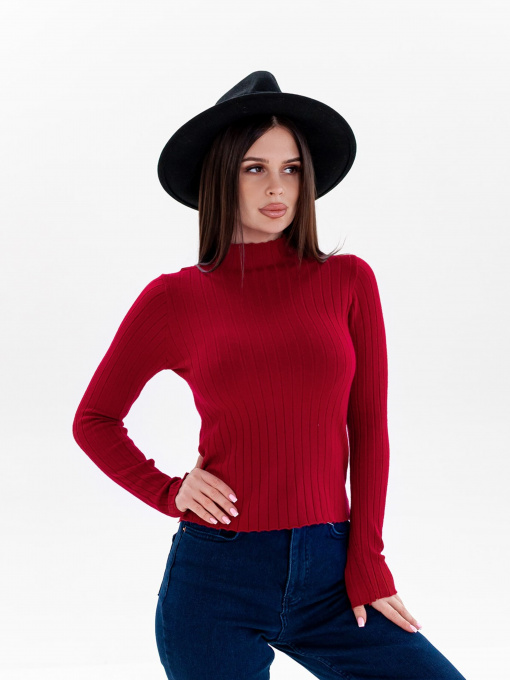 Свитры и кардиганы ISSA Plus модель WN20-329_burgundy Фото