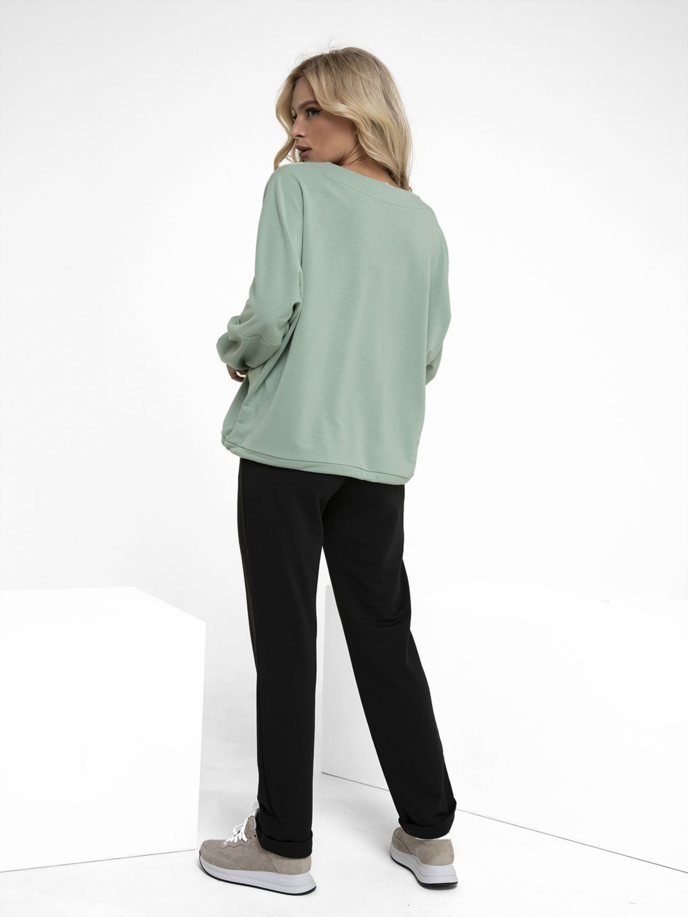 Костюмы ISSA Plus модель 12249_blackmint Костюмы ISSA Plus модель 12249_blackmint Фото