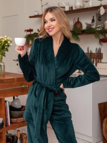 Одяг для дому та сну ISSA Plus модель 13666_green Фото