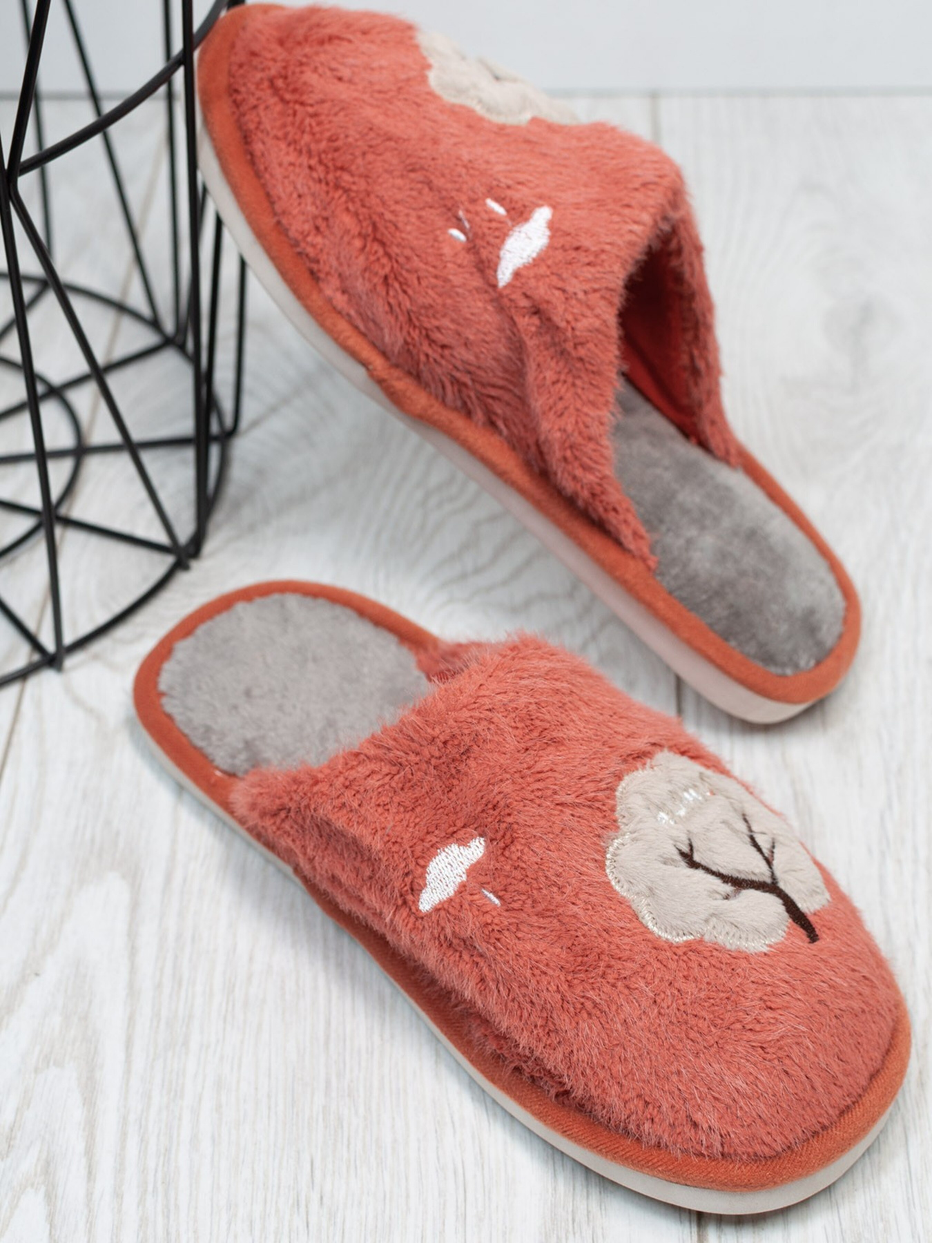 Тапки ISSA Plus модель OB3-24_terracotta Фото