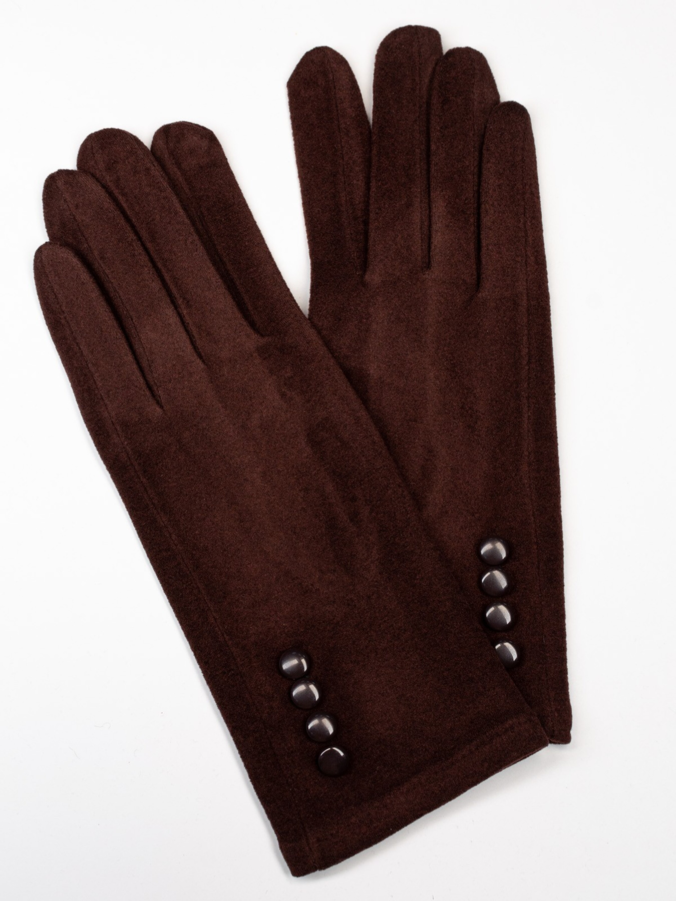 Перчатки и варежки ISSA Plus модель PE-08_darkbrown Фото